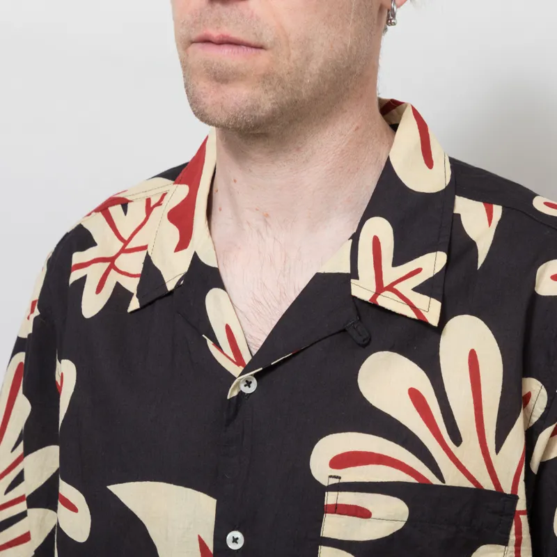 Universal Works Road Shirt Black Baja Print-2
