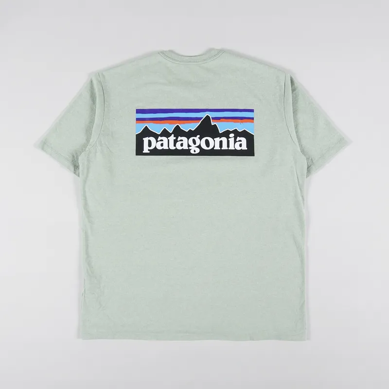 Patagonia Mens SS P-6 Logo Responsibili-Tee Salvia Green