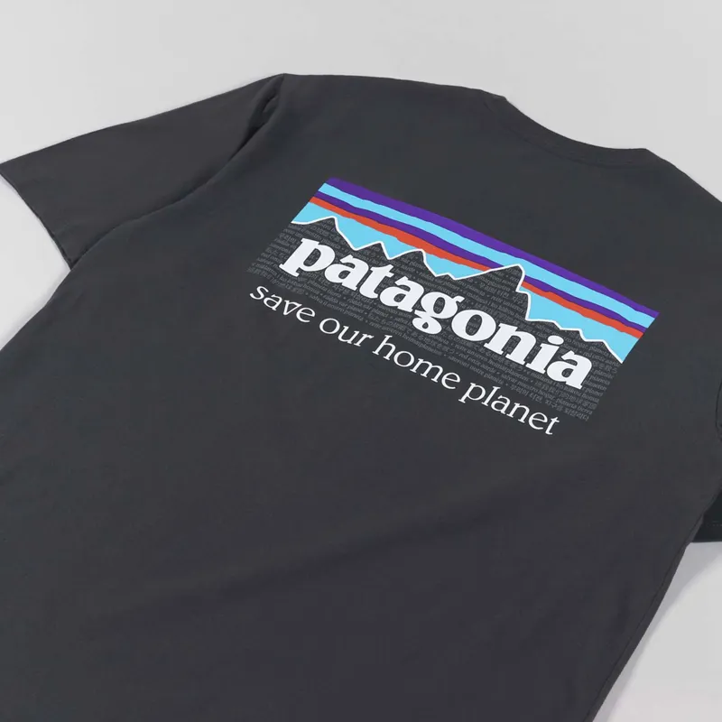 Patagonia P-6 Mission Organic T Shirt Ink Black-2