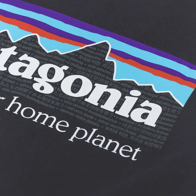 Patagonia P-6 Mission Organic T Shirt Ink Black-4