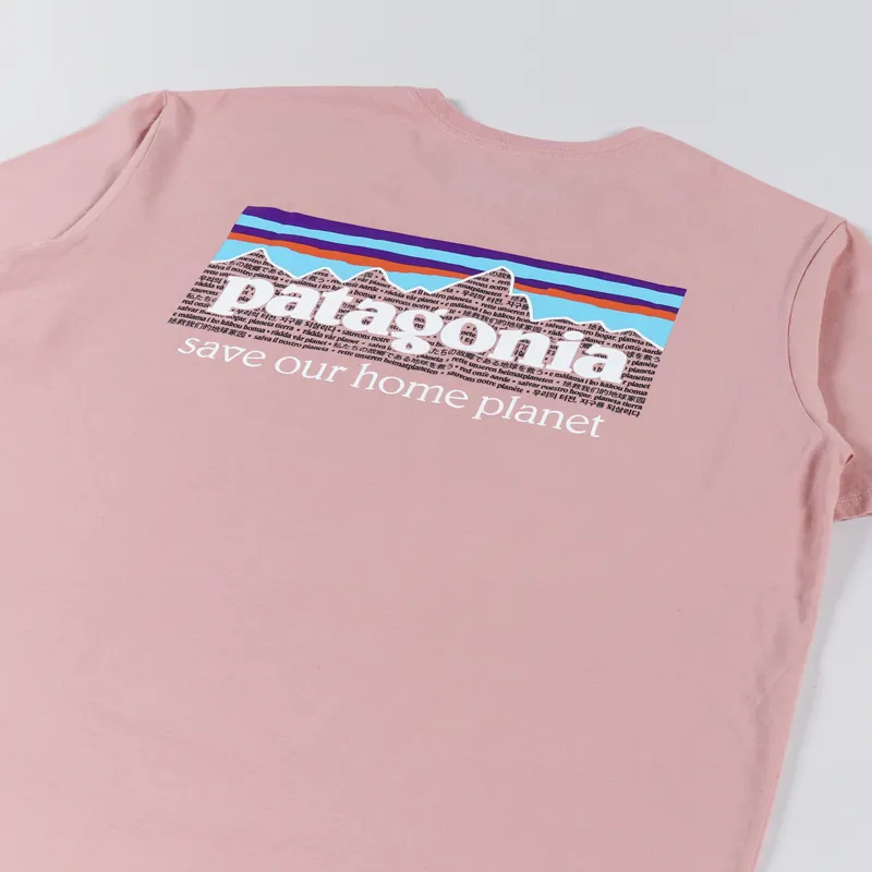 Patagonia P-6 Mission Organic T Shirt Sunfade Pink-2