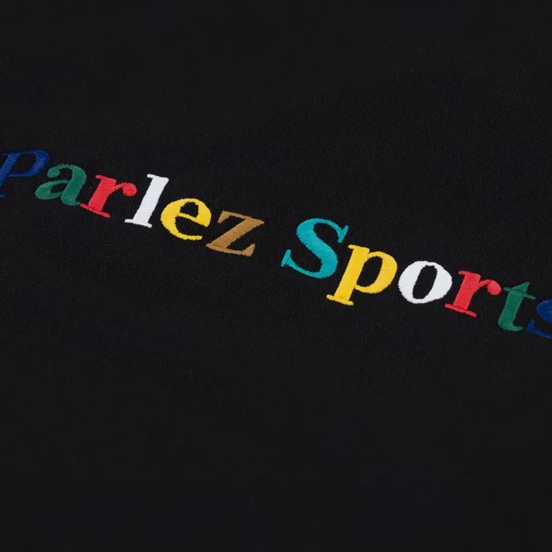 Parlez Leaf T Shirt Black-1