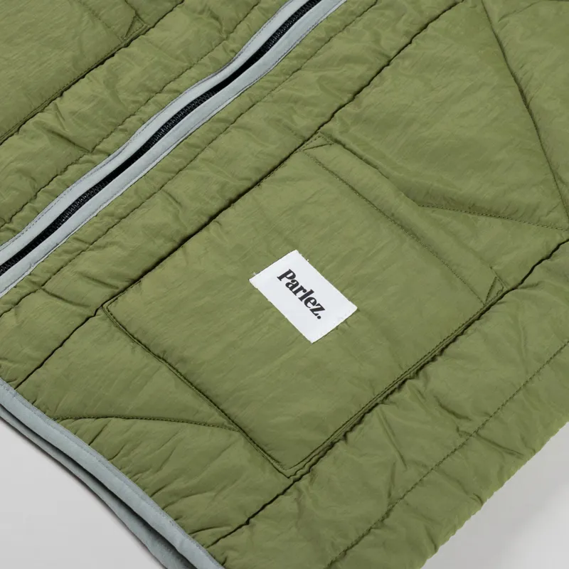 Parlez Elkins Gilet Olive Green-5