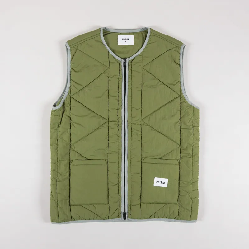 Parlez Elkins Gilet Olive Green