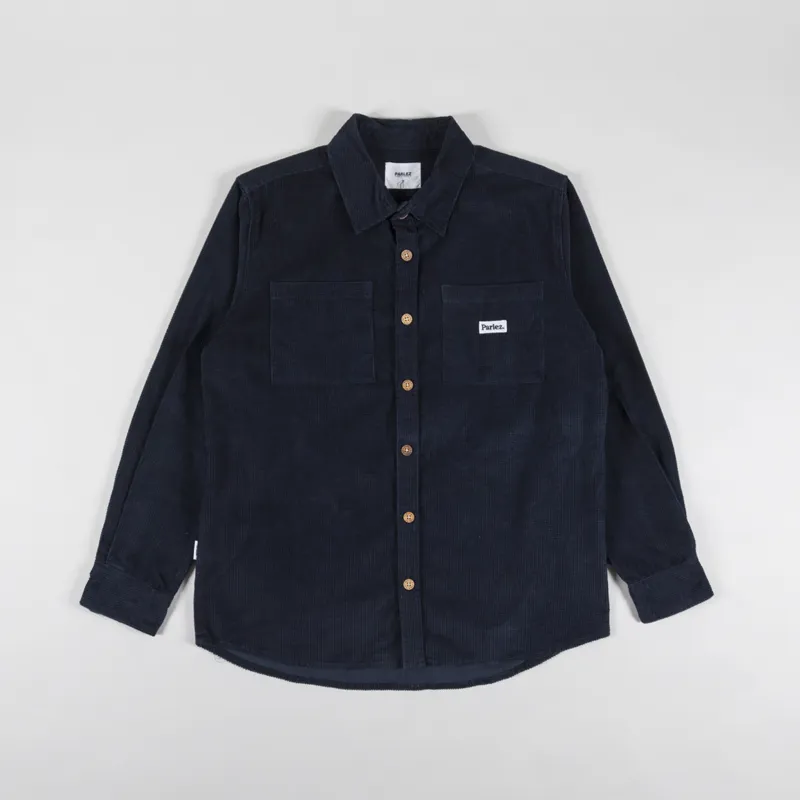 Parlez Ayr Cord Shirt Navy