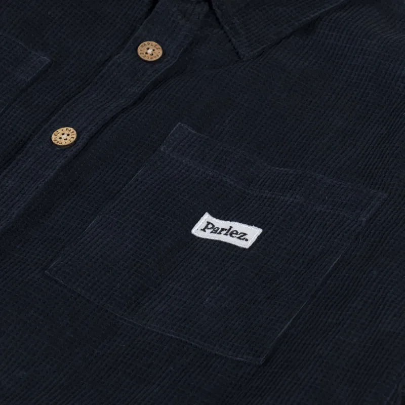 Parlez Ayr Cord Shirt Navy-5