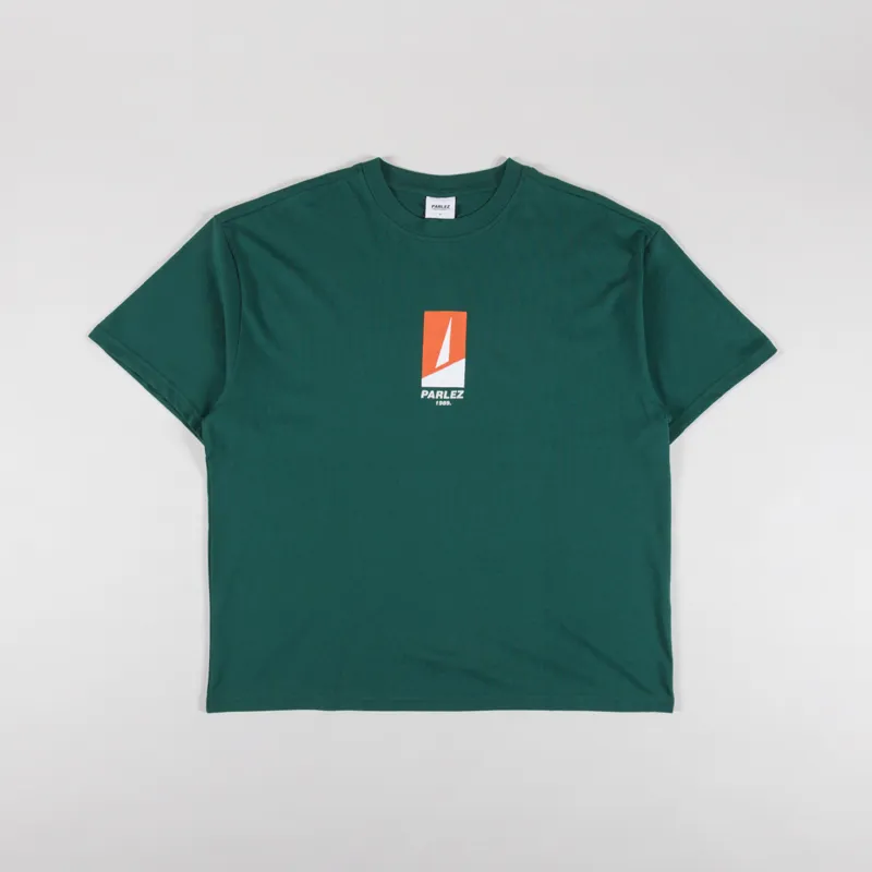 Parlez Peak Oversized T Shirt Deep Green
