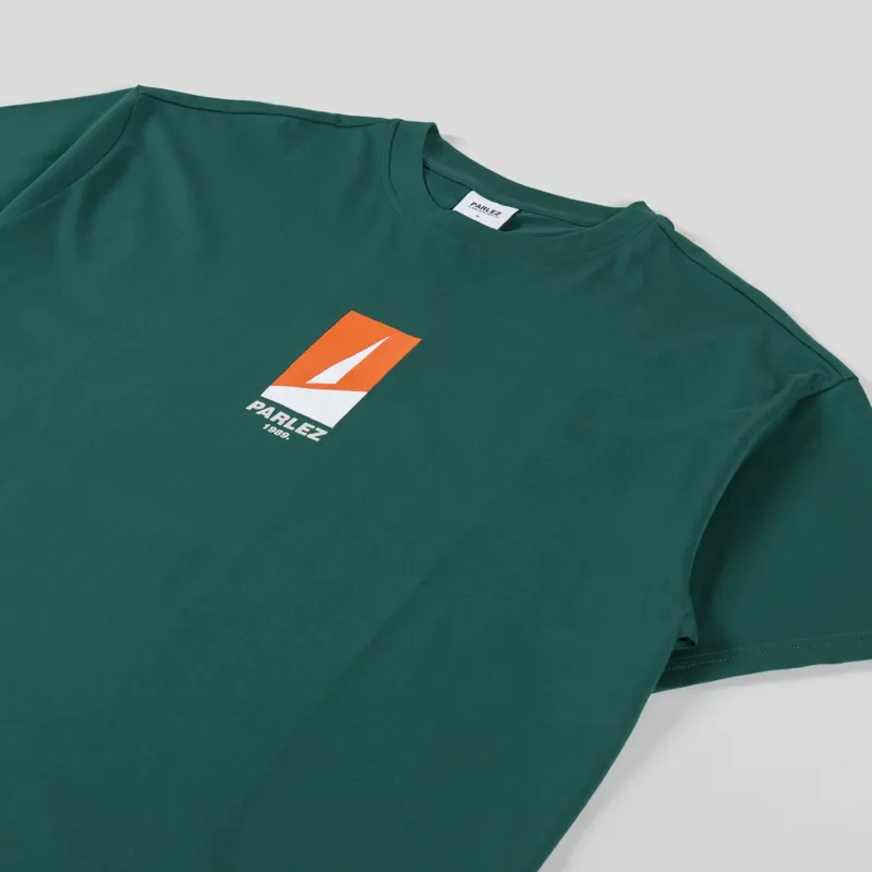 Parlez Peak Oversized T Shirt Deep Green-1