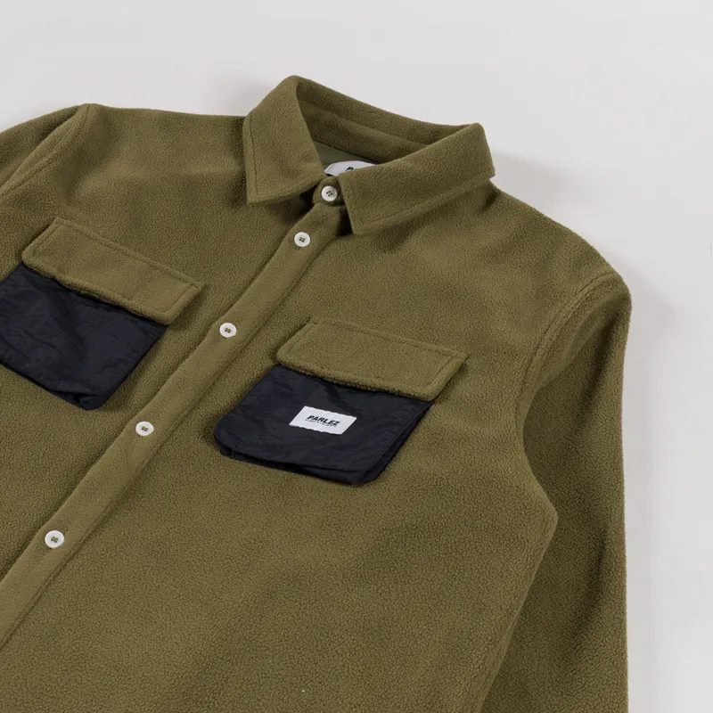 Parlez Motion Fleece Shirt Moss-2