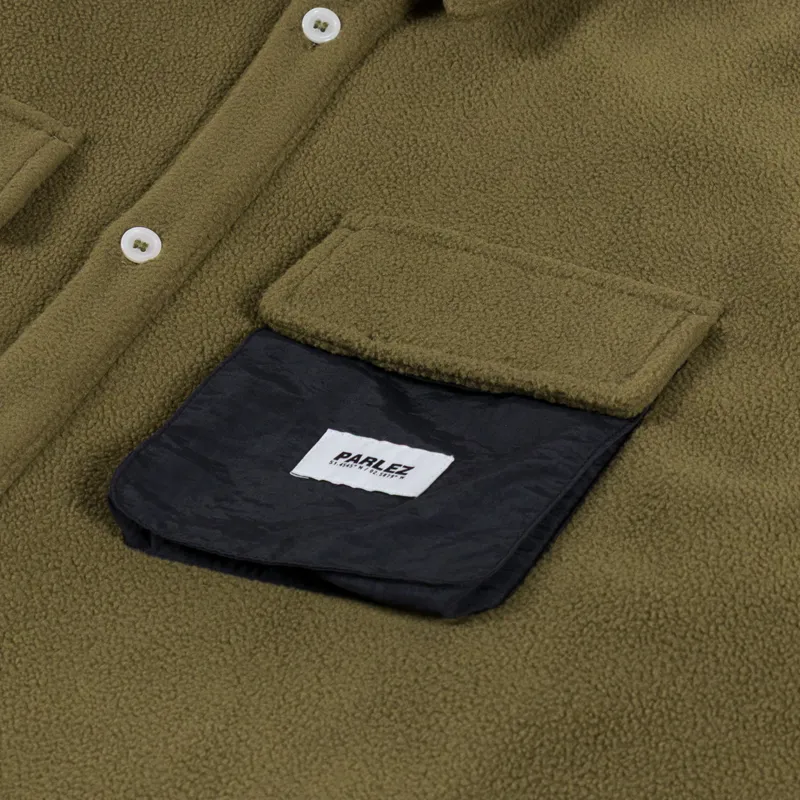 Parlez Motion Fleece Shirt Moss-5