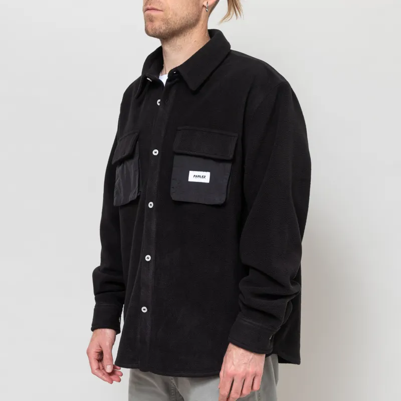 Parlez Motion Fleece Shirt Black-1