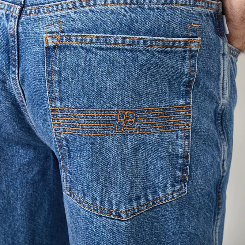 Parlez Prospect Denim Trousers Mid Enzyme Wash-7