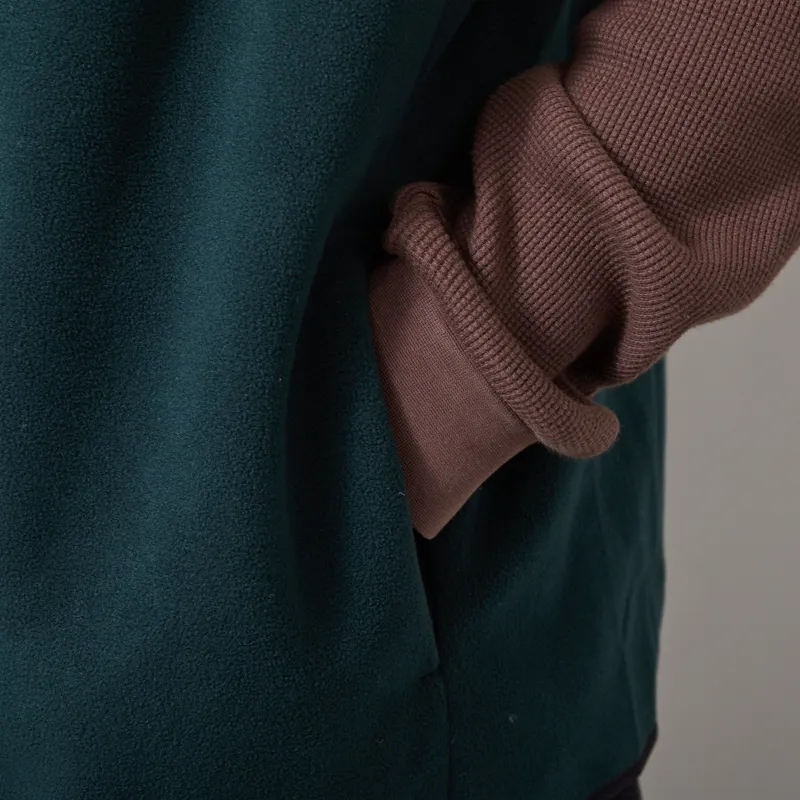 Parlez Duality Reversible Fleece Gilet Deep Green-9