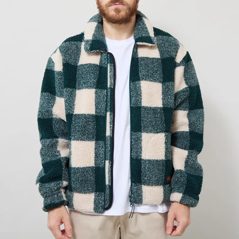 Parlez Province Sherpa Fleece Jacket Deep Green