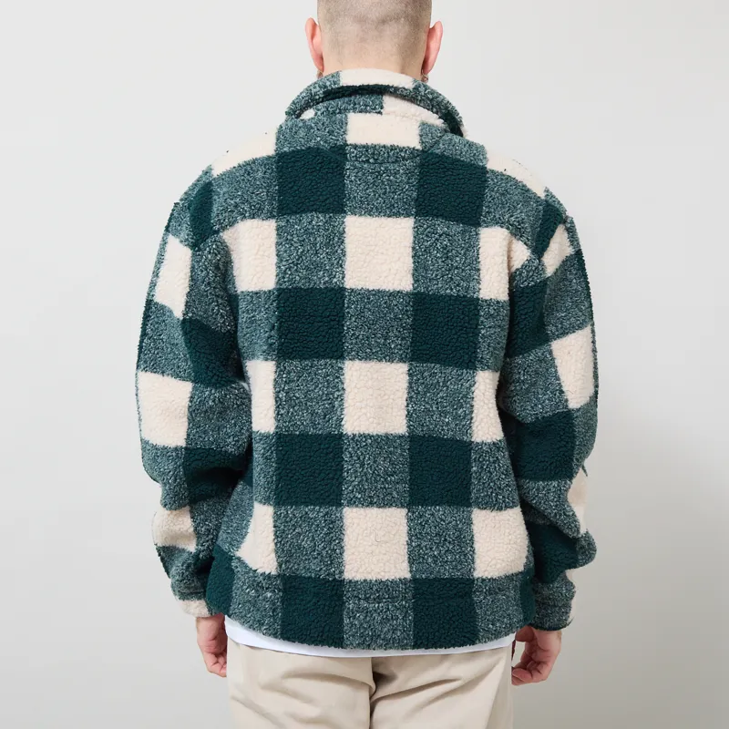 Parlez Province Sherpa Fleece Jacket Deep Green-2