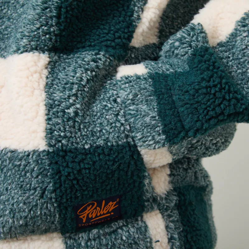 Parlez Province Sherpa Fleece Jacket Deep Green-6
