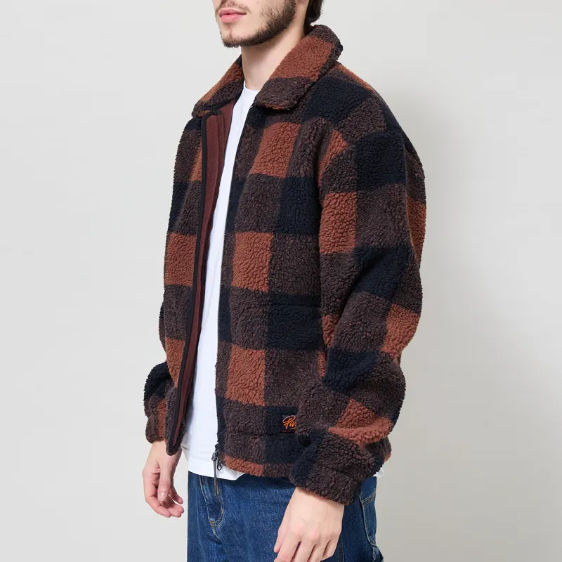 Parlez Province Sherpa Fleece Jacket Walnut-1