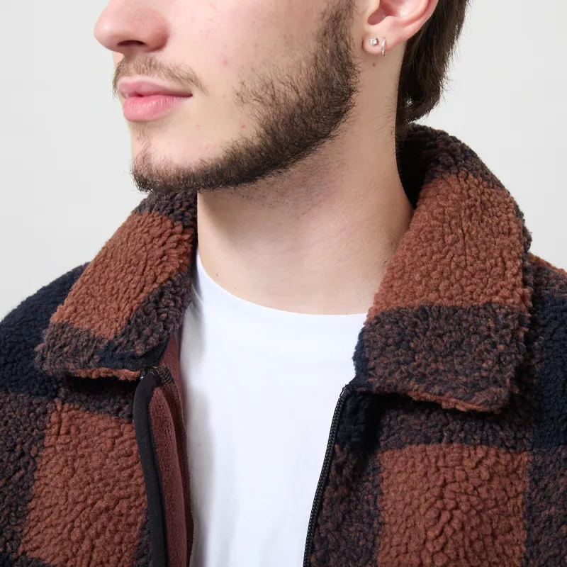 Parlez Province Sherpa Fleece Jacket Walnut-3