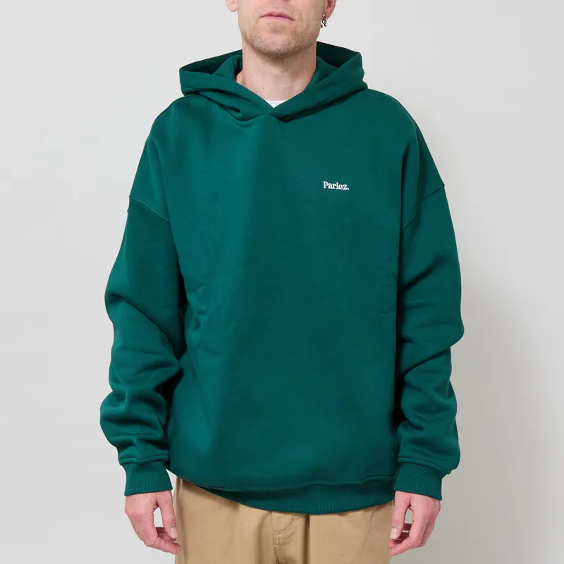 Parlez Coastal Oversized Hoodie Deep Green-1