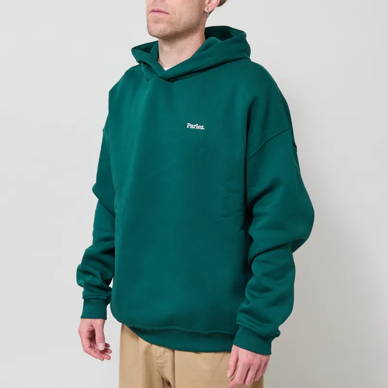 Parlez Coastal Oversized Hoodie Deep Green