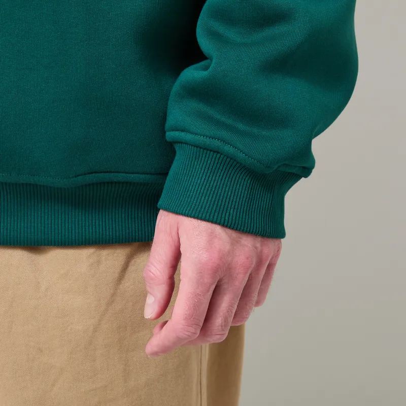 Parlez Coastal Oversized Hoodie Deep Green-6