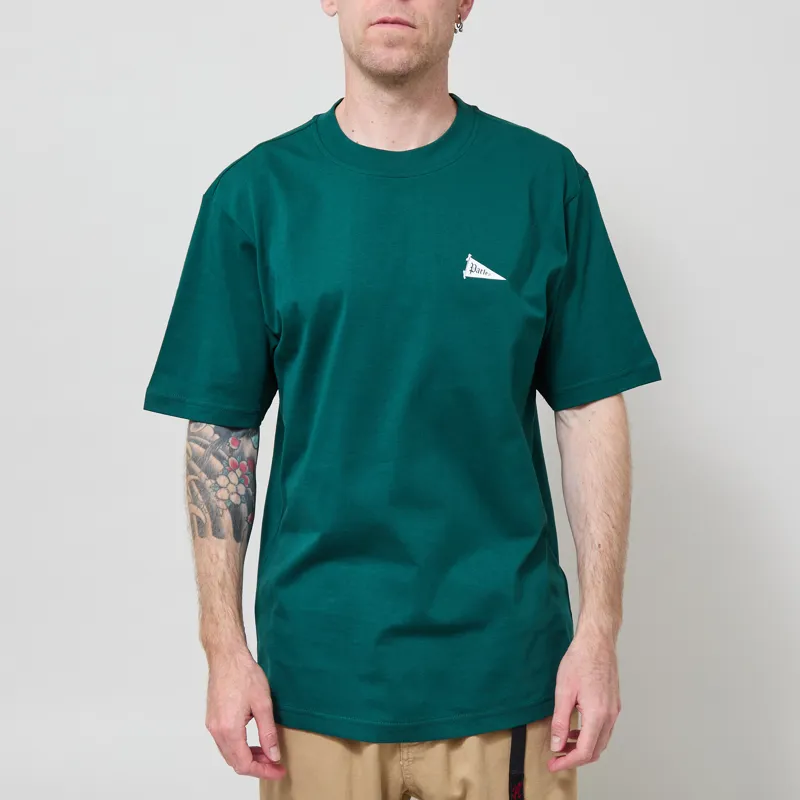 Parlez Pennant T Shirt Deep Green-2