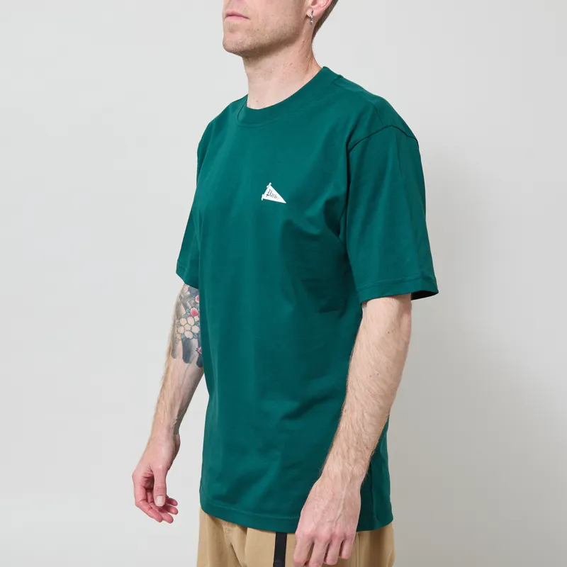 Parlez Pennant T Shirt Deep Green-1