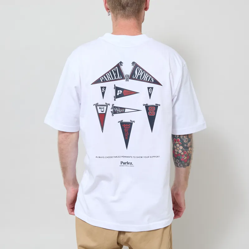 Parlez Pennant T Shirt White