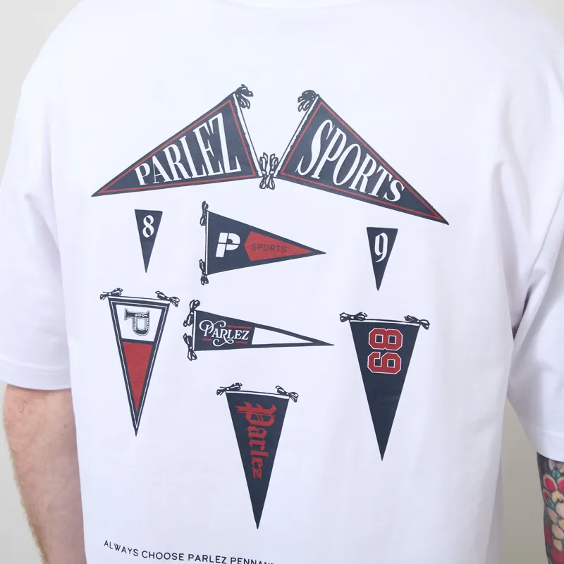 Parlez Pennant T Shirt White-3