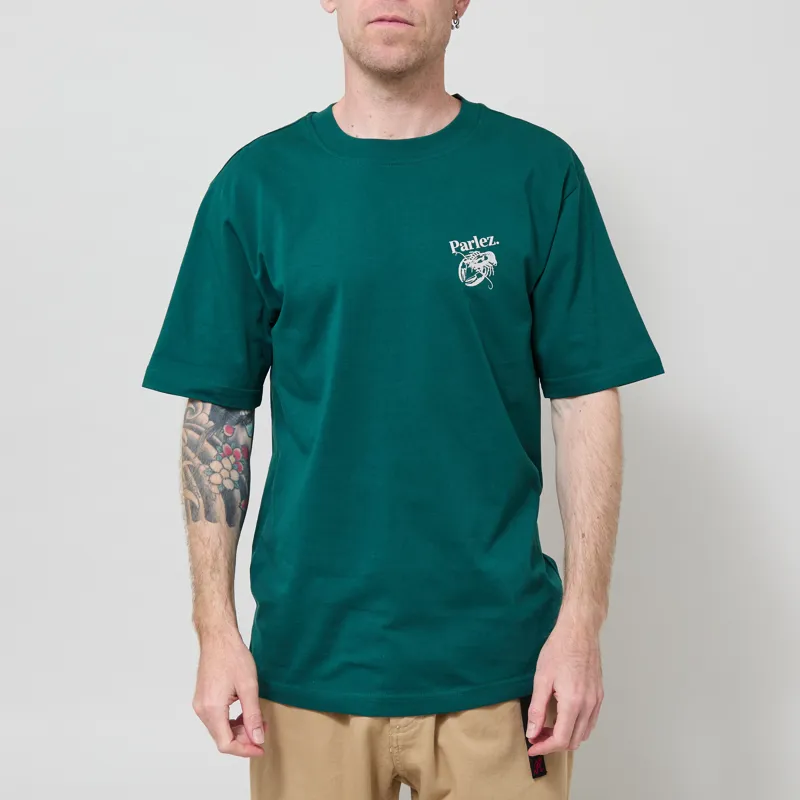 Parlez Slip T Shirt Deep Green-2