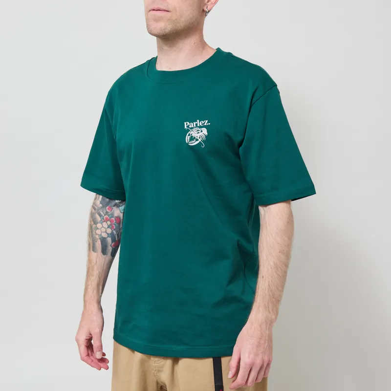 Parlez Slip T Shirt Deep Green-1
