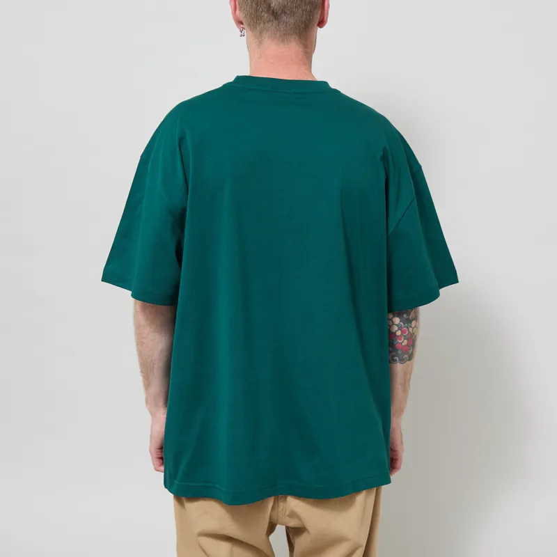 Parlez Cedar Oversized T Shirt Deep Green-2