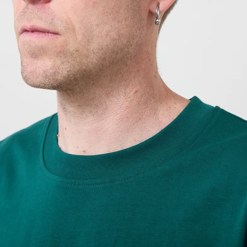 Parlez Haldane Long Sleeve T Shirt Deep Green-3