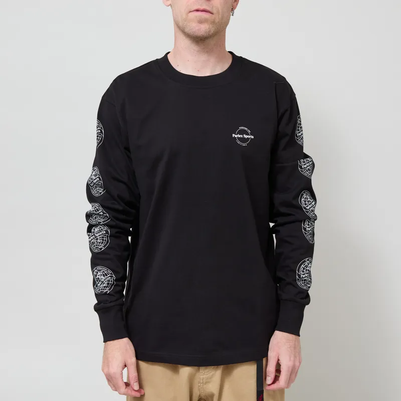 Parlez Haldane Long Sleeve T Shirt Black
