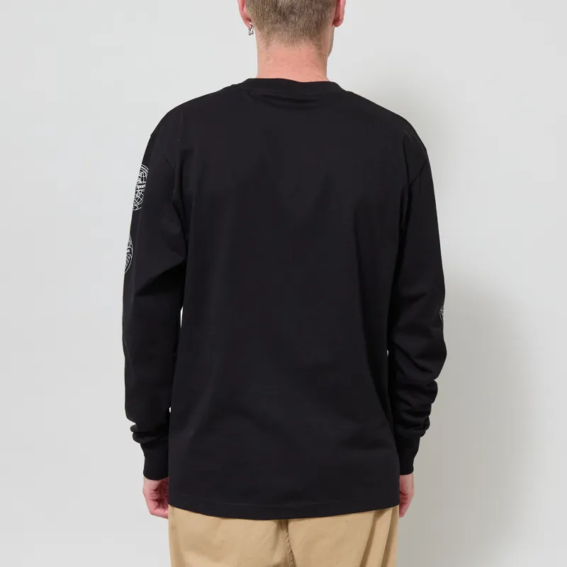 Parlez Haldane Long Sleeve T Shirt Black-2