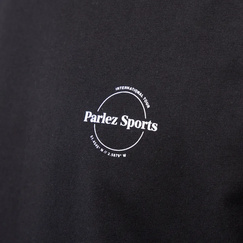Parlez Haldane Long Sleeve T Shirt Black-4