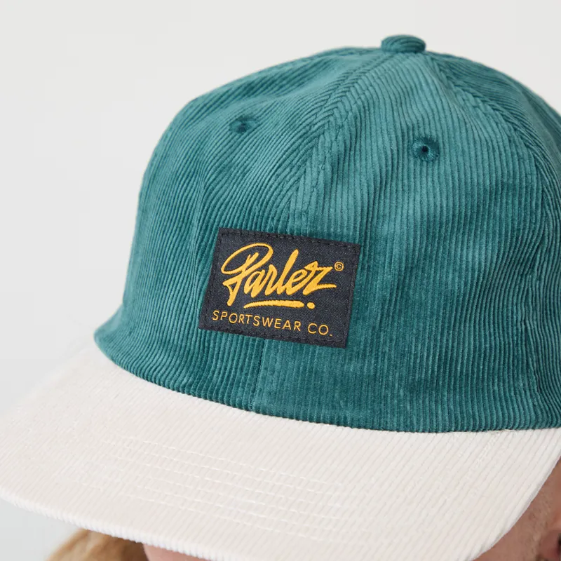 Parlez Chester 6 Panel Cap Deep Green-1