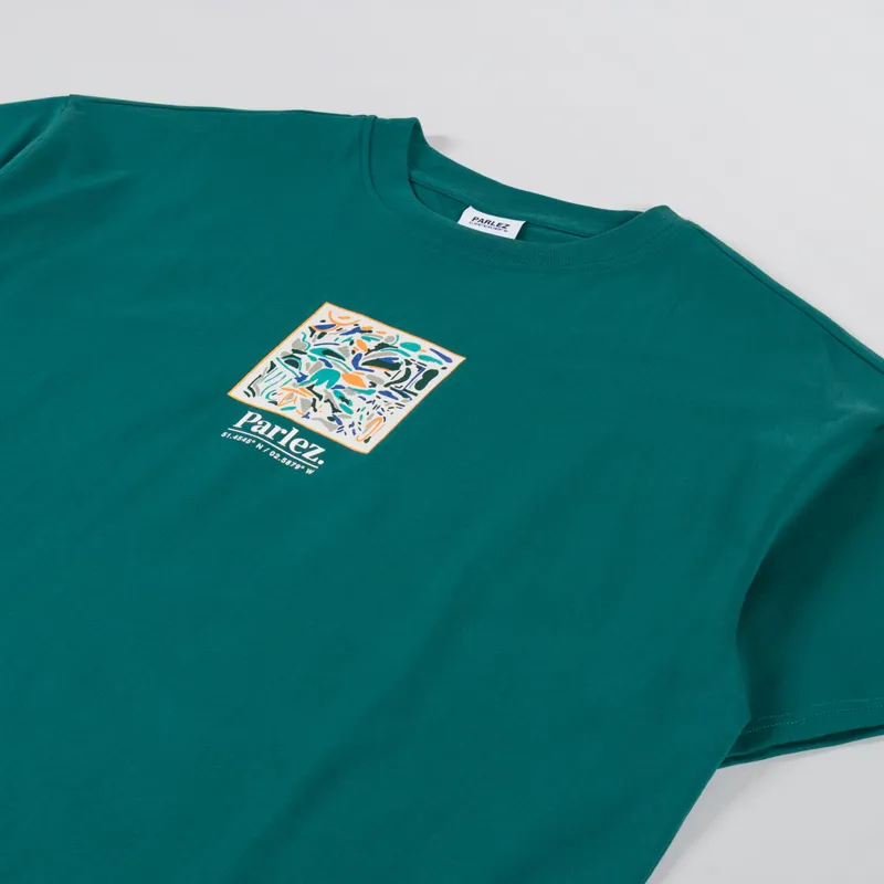 Parlez Exemplar Oversized T Shirt Pacific Green-1