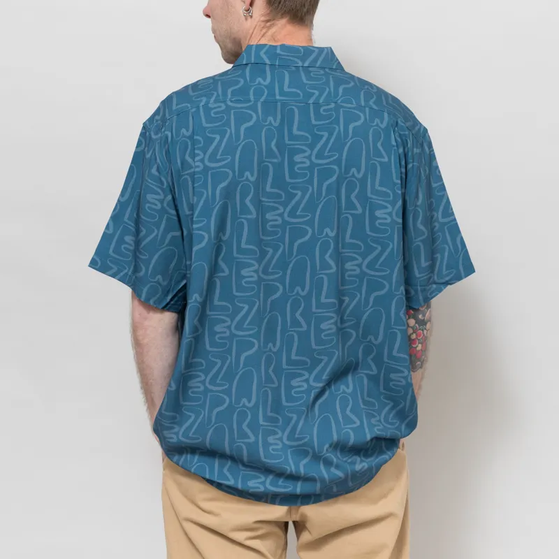 Parlez Stamp Short Sleeve Shirt Oceanic-2