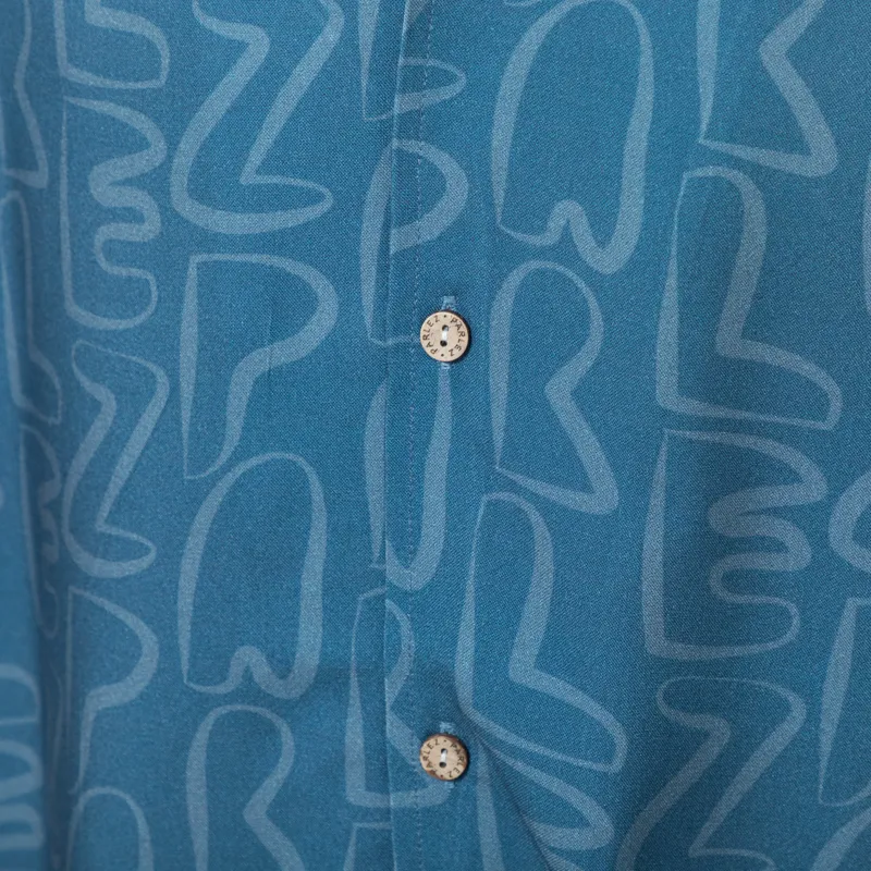 Parlez Stamp Short Sleeve Shirt Oceanic-4