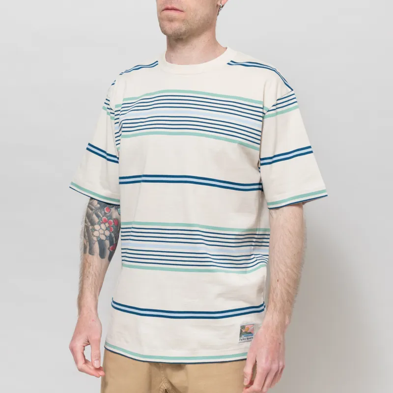 Parlez Calm Stripe T Shirt Shell-1