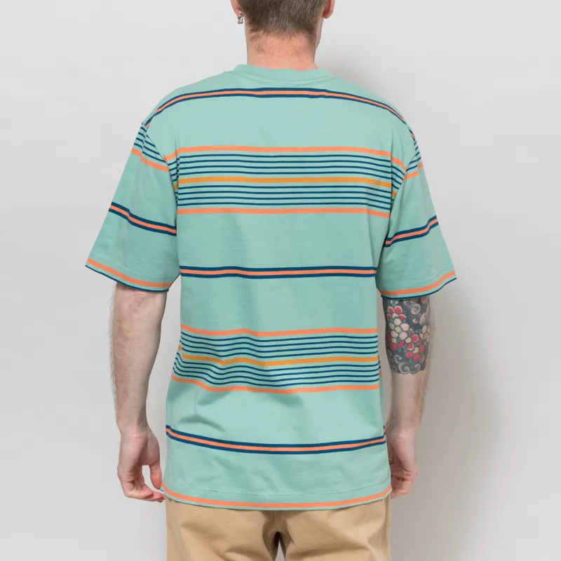 Parlez Calm Stripe T Shirt Mineral-2