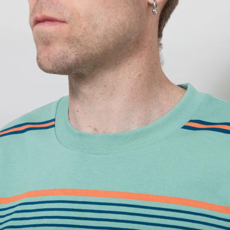 Parlez Calm Stripe T Shirt Mineral-3