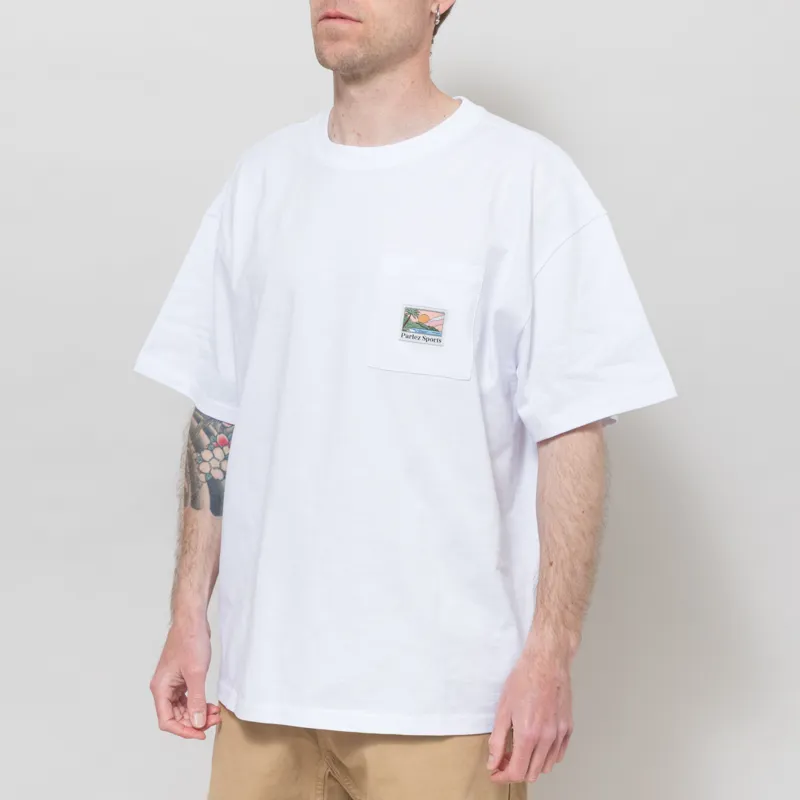 Parlez Wesley Oversized T Shirt White-1