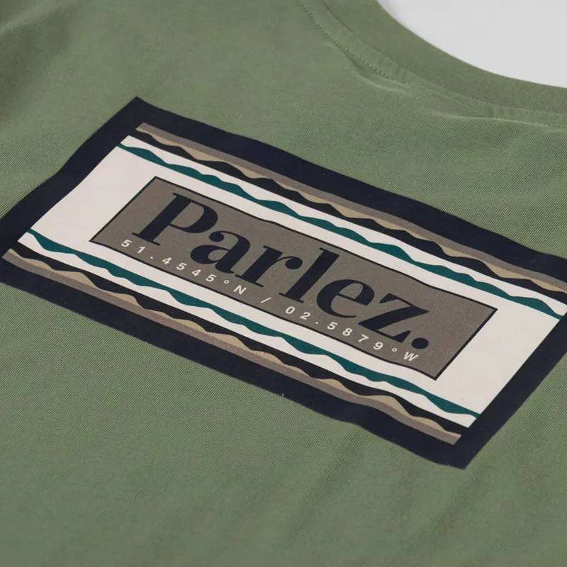 Parlez Banos T Shirt Olive Green-4