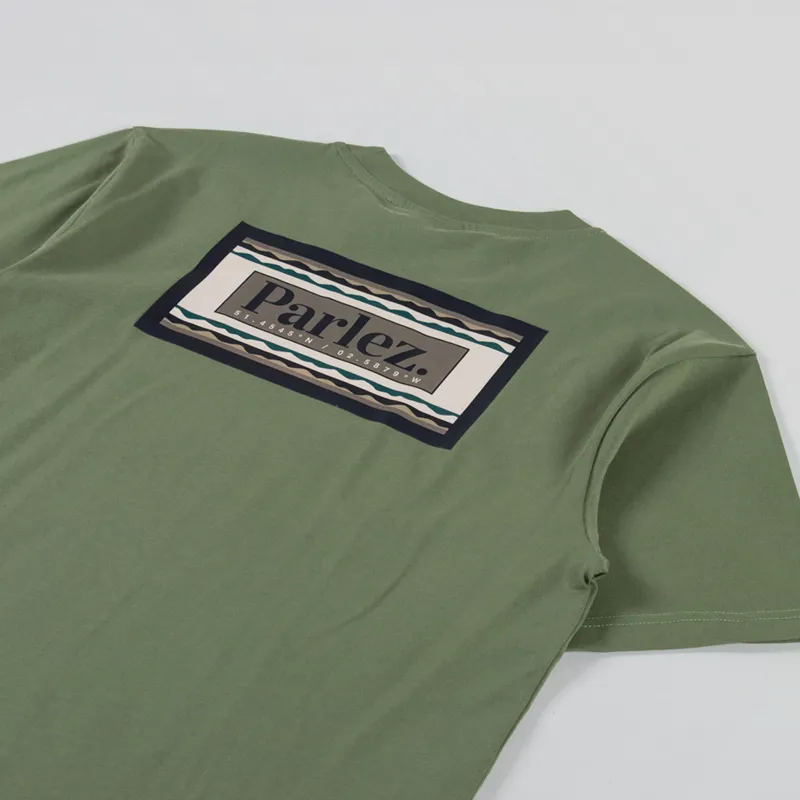 Parlez Banos T Shirt Olive Green-2