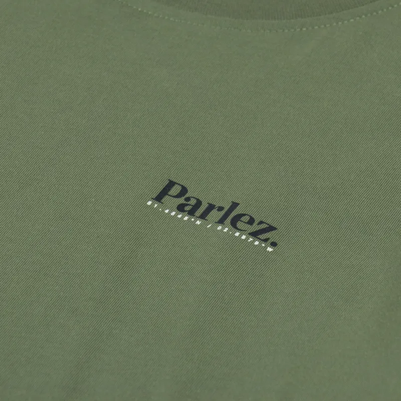 Parlez Banos T Shirt Olive Green-5