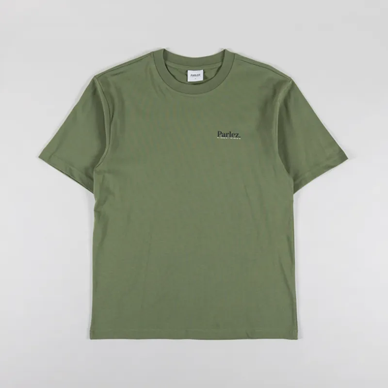 Parlez Banos T Shirt Olive Green-1