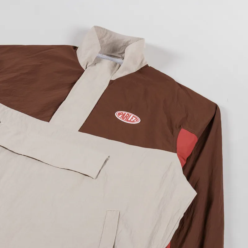 Parlez Free Run Track Jacket Coffee-2