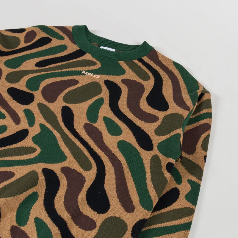 Parlez Blend Camo Knit Coffee Camo-2